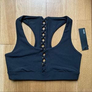 lululemon athletica Black Lattice-Back Sports Bra